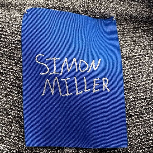 Rare Simon Miller Heather Gray Knit Wide Leg Pants Size Medium - Picture 11 of 16